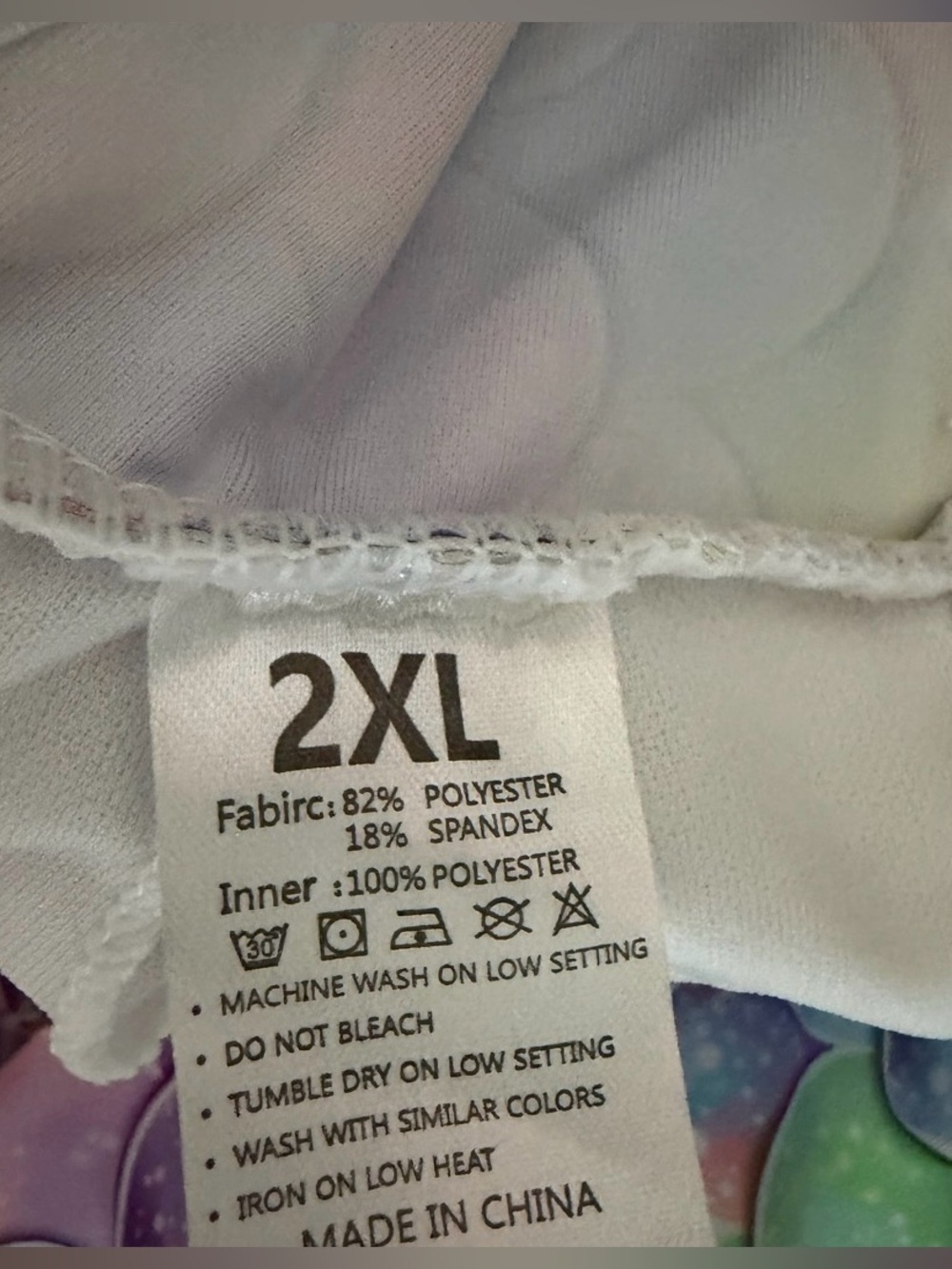 Pastel Mermaid Scale Sports Bra NWOT - Picture 3 of 3